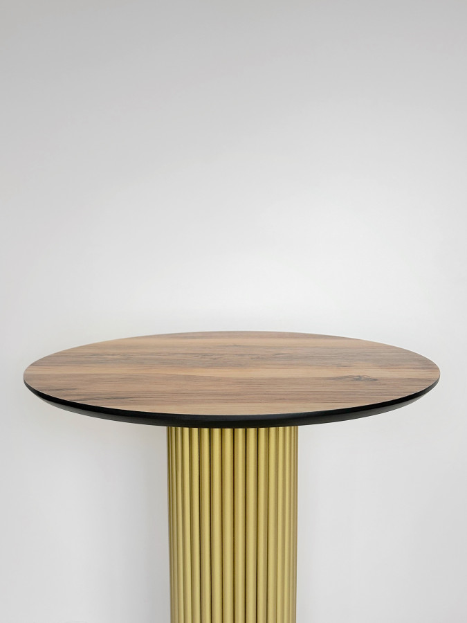 Столешница HPL на основе фанеры влагостойкая - толщина 19 мм (круглая) Орех Натуральный_24