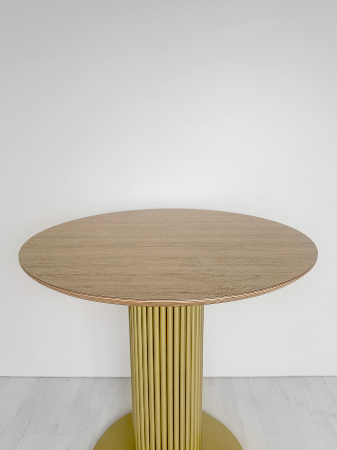 Столешница Фанера, диаметр 600, цвет - Дуб Рустик, натуральный торец